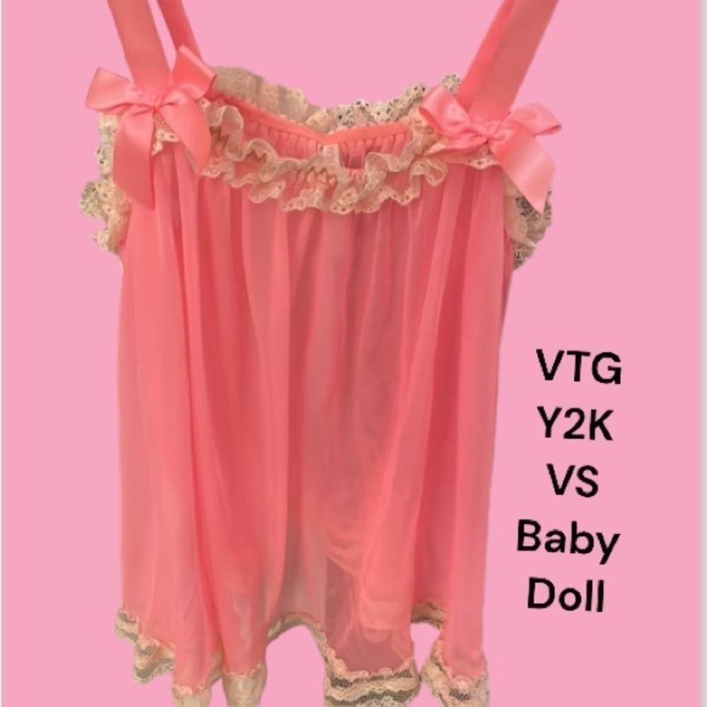 Y2K💥Victoria’s Secret Lace-Ruffle Cami Top